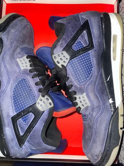 Air Jordan 4 Purple Suede Sneakers