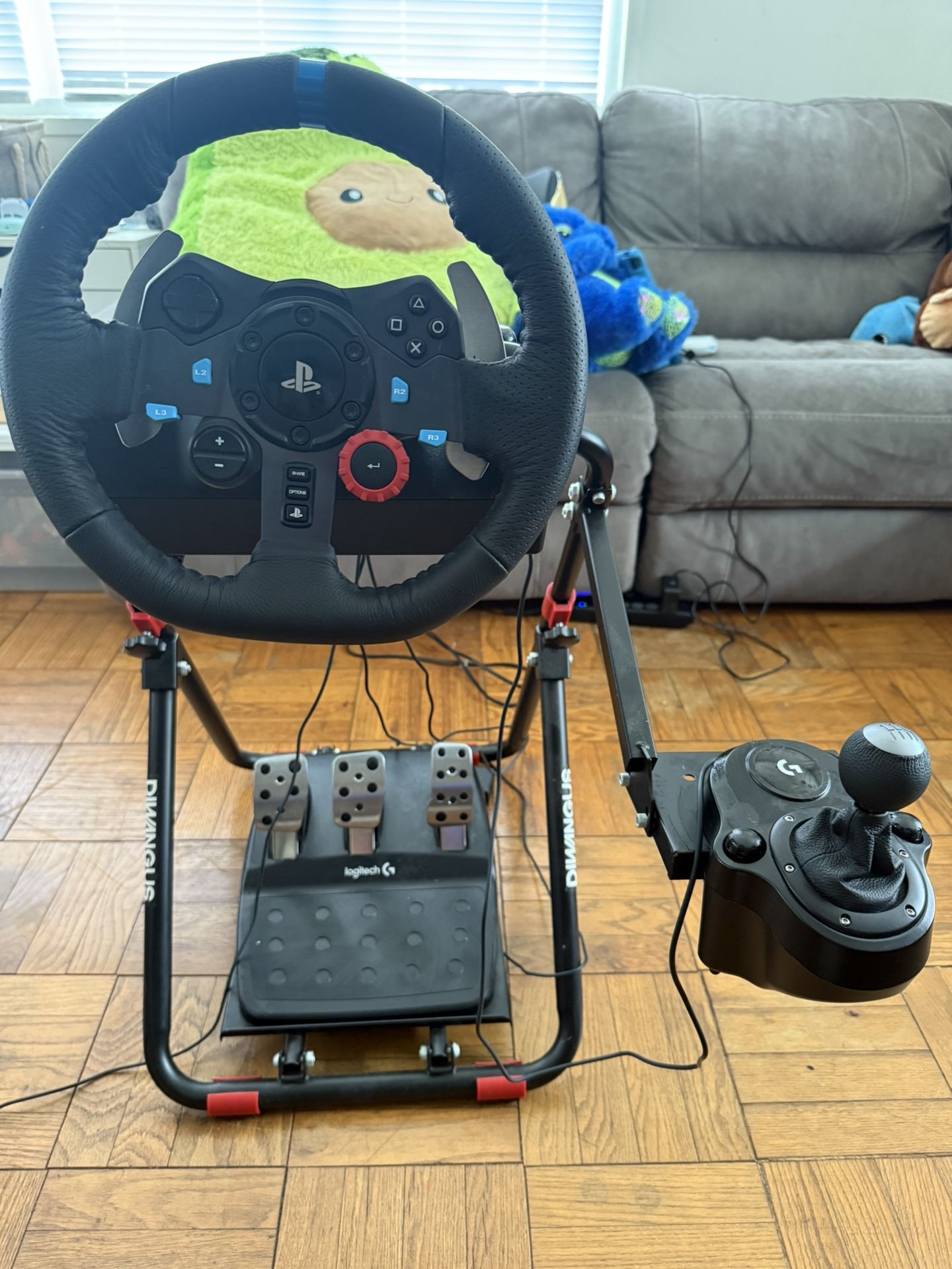 Logitech G29 Driving Force Racing Wheel, Paddle Shifter, Stand and Gear Shifter