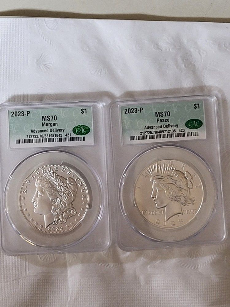 ADVANCE MORGAN- PEACE  SILVER DOLLAR COLLECTION 