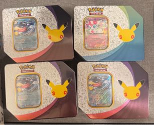 30th anniversary Pokemon tins (5 packs)