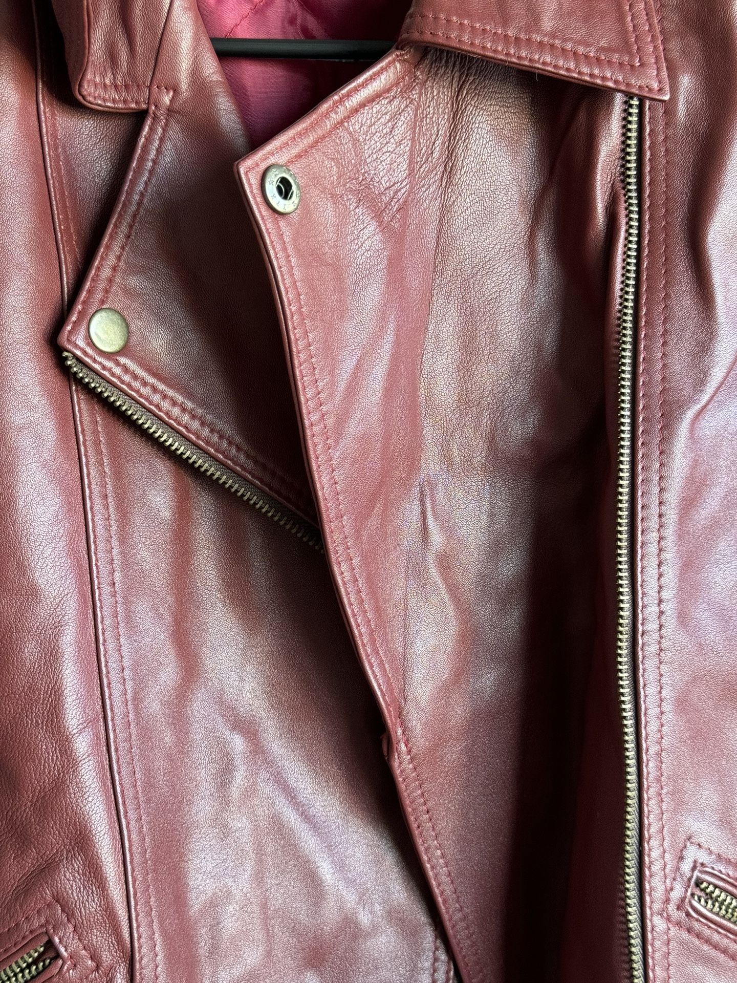 Leather Jacket Size Medium