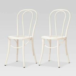 Set Of 2 Emery Metal Bistro Chair - Threshold

