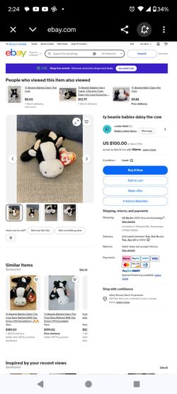 Original daisy retired Bennie baby
