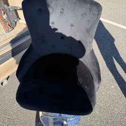 Black Velvet Bar Stools