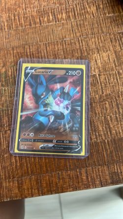 Lucario V Pokémon card