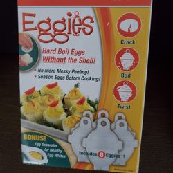 Eggies  hard boiled eggs w/o the shell