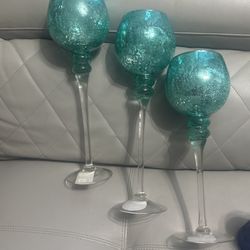 Aqua Blue/Green Glass Decor