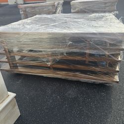 Wooden Center Table with Corner Tables