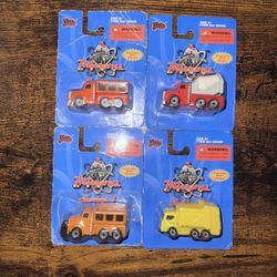 Set Of 4 Microns tiny toy cars
