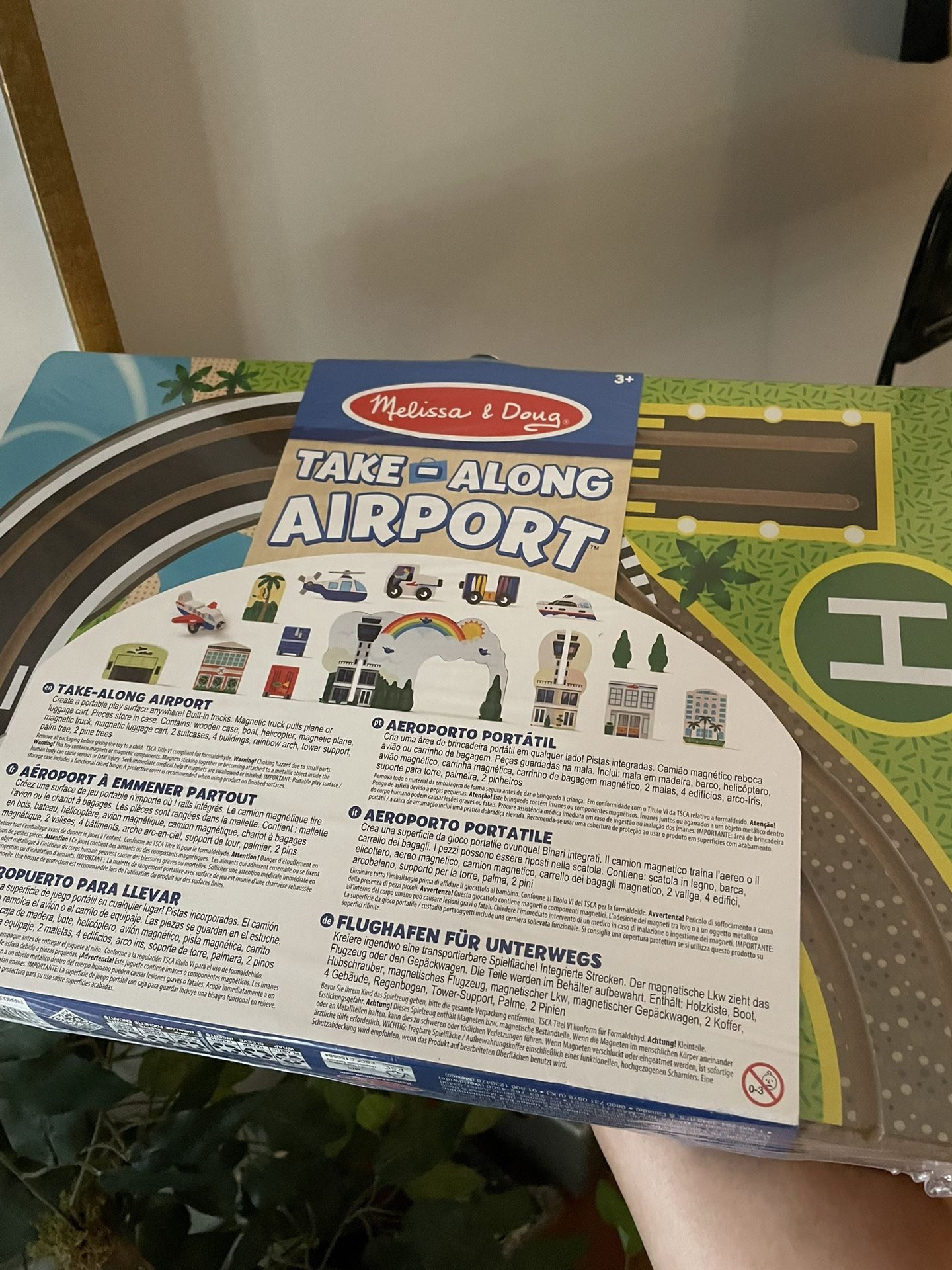 Wooden Toy Take Along Airport