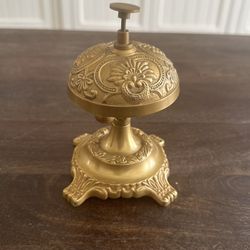 Antique Brass Hotel Bell