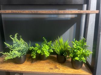 10 artificial potted plants