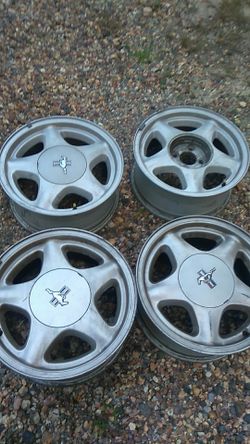 Ford mustang foxbody 4 lug pony rims