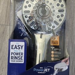 Waterpik High Pressure Hand Held Large 4" Shower Head 7 Setting Chrome