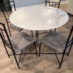 Stylish Marble-Look Coffee Table