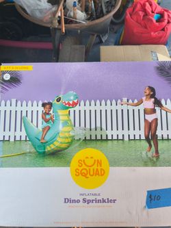 🦖 Sun Squad Inflatable Dino Sprinkler – Roaring Summer Fun! 💦
