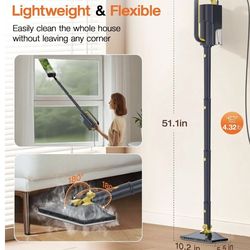 ScrubWiz 10-in-1 Steam Cleaner, Steam Mop & Handheld Steam Cleaner with 350ml Water Tank, 10s Fast H
