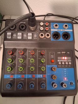 5-channel mixing console live studio audio mixer sound board DJ USB interface