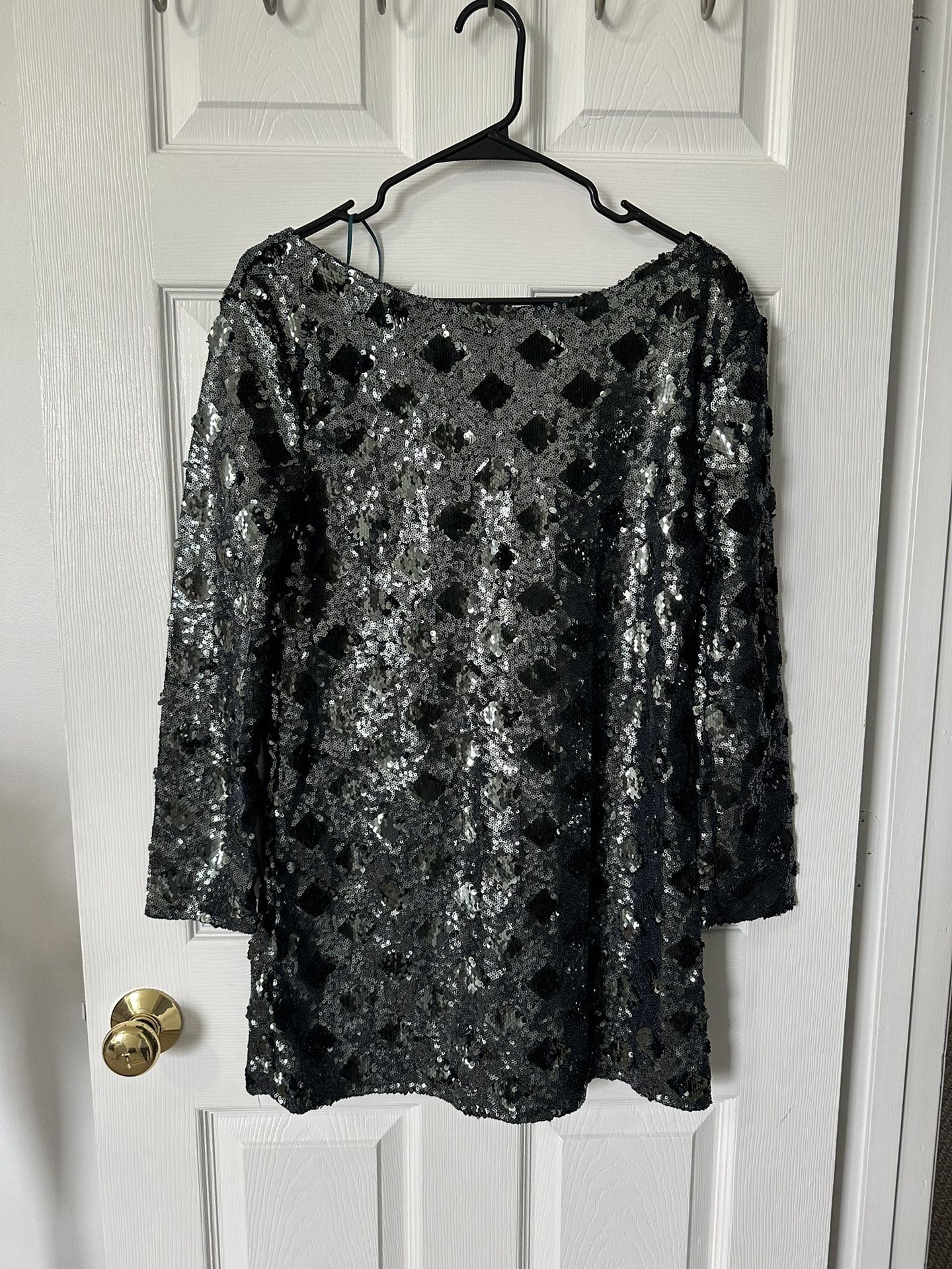 Brand new Eye-catching Zara dress with shimmering sequins. Perfect for a night out. Tags still attached.