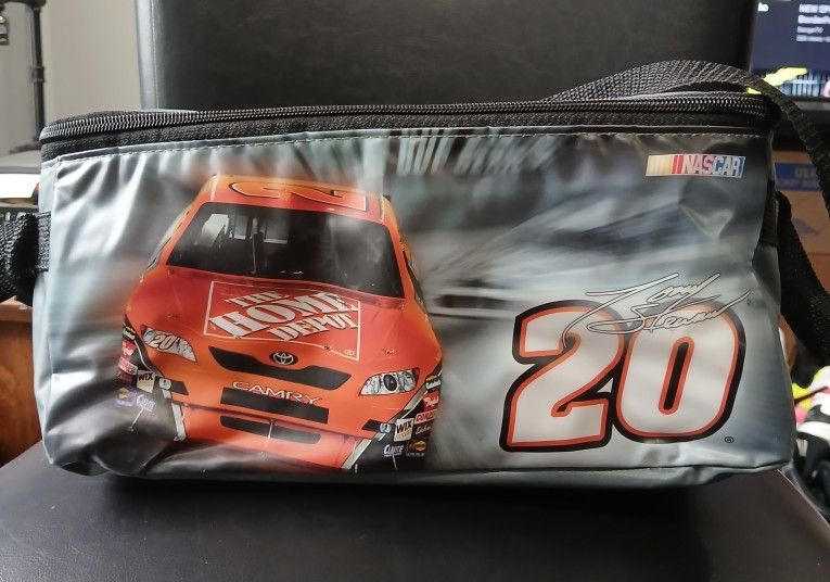 Nascar. Tony Stewart #20. Gray. Track Legal 10 Can Cooler Bag.