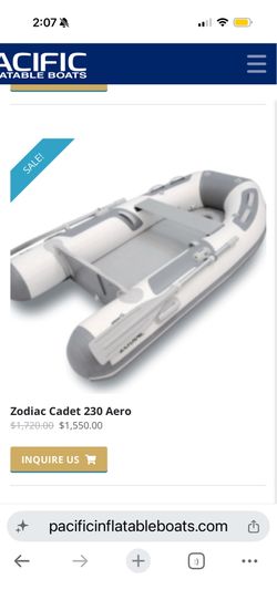 Zodiac cadet 230 roll up