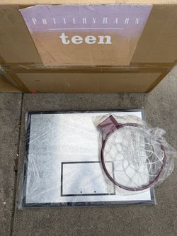 Pottery Barn Teen Galvanized Basketball Hoop And Dry-Erase Board