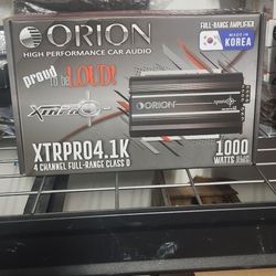 New!! Orion XTR Pro Audio 1000 Rms 4ch Amplifier 