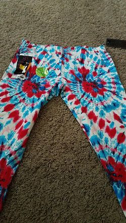 Tie-dye stretch pants brand new