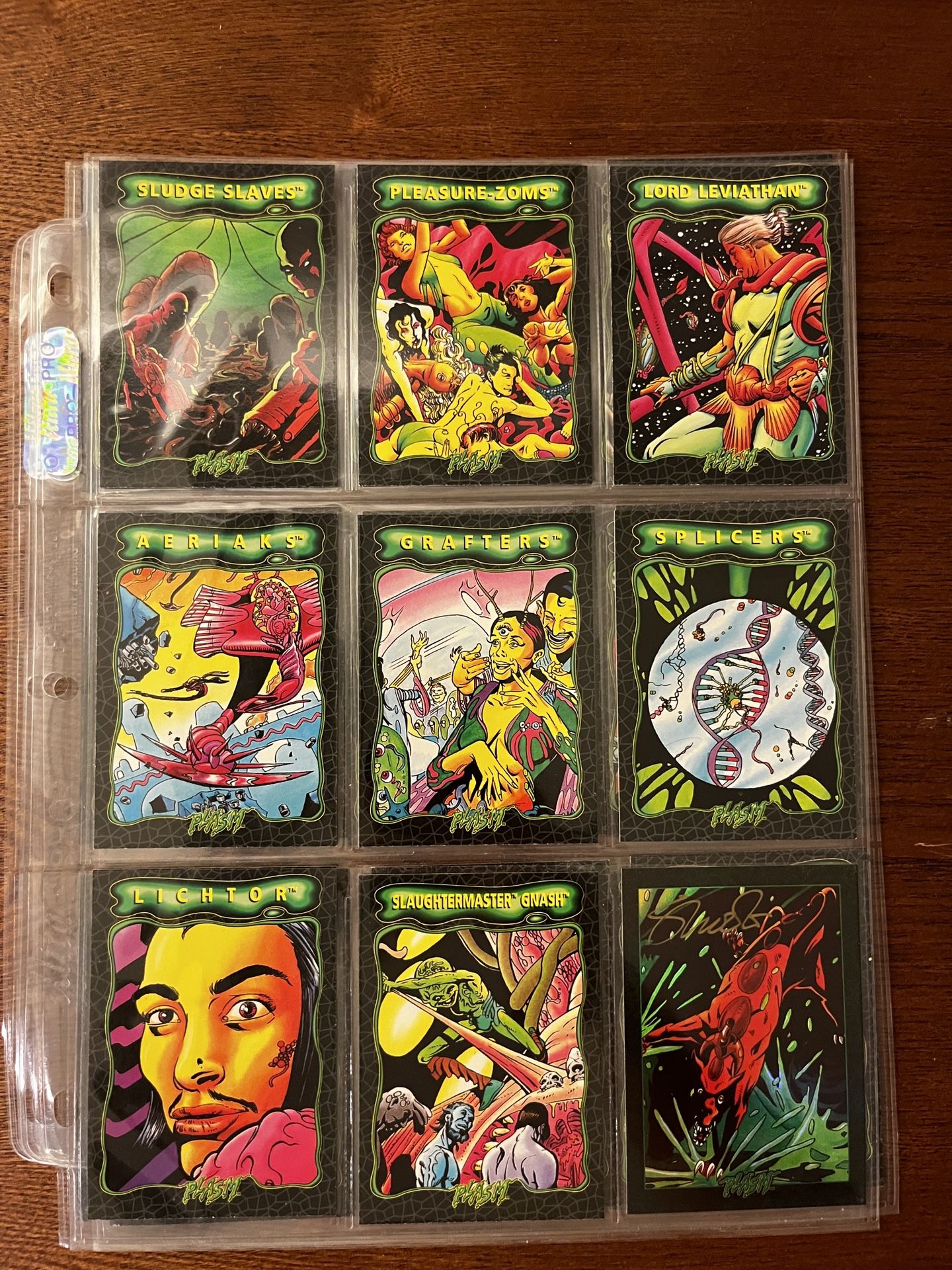 1993 River Group Defiant Plasm Trading Cards