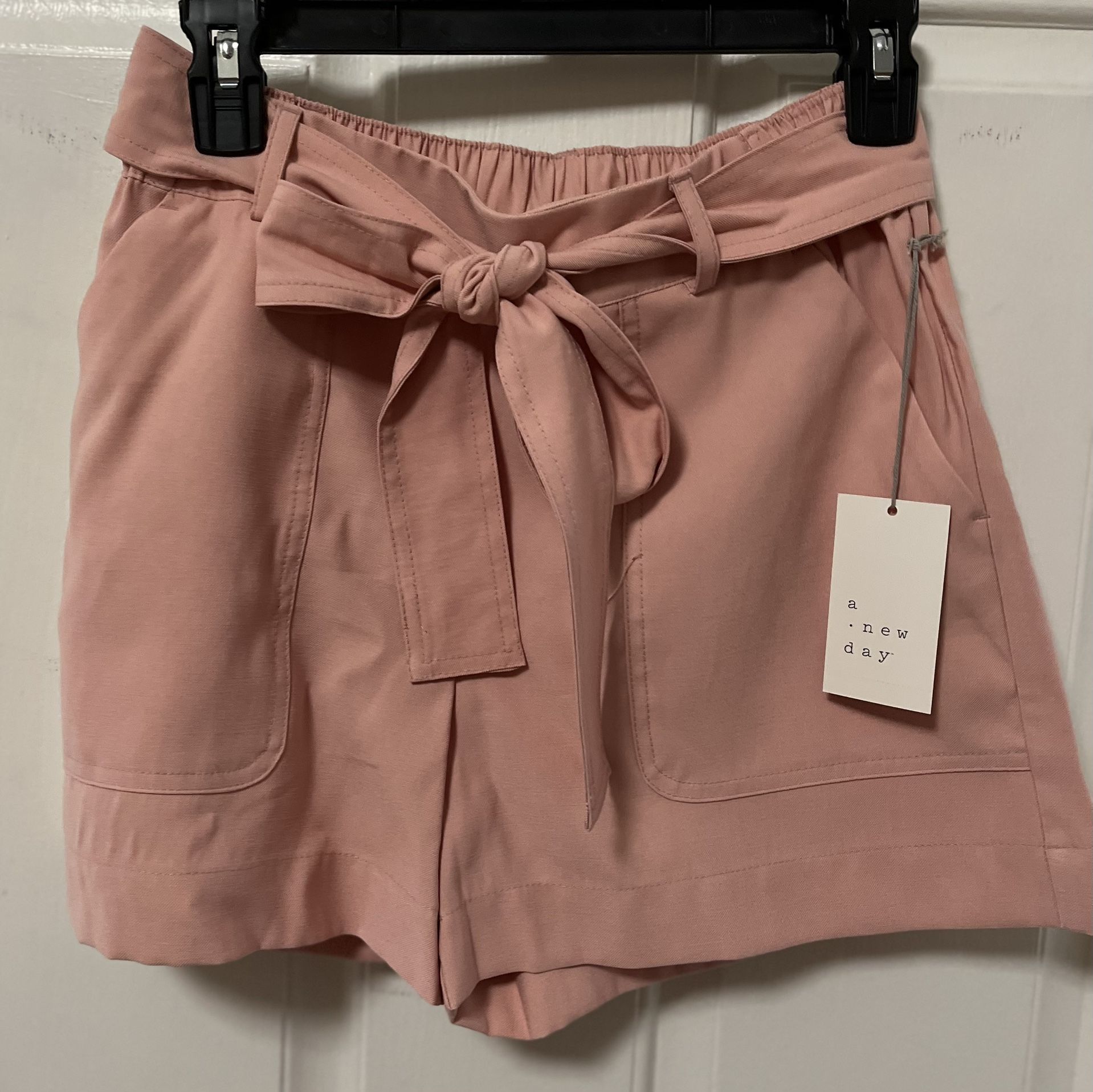 Blush Pink Shorts With Belt  XS A New Day