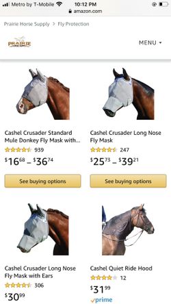 Horse fly mask