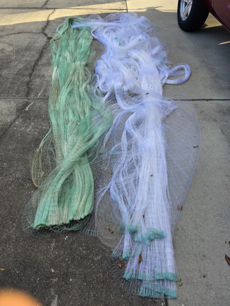 Cast Net Webbing 2 1/2, And 2 7/8 Mash