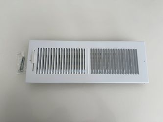 Aluminum White Sidewall/ Ceiling Register