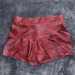Pleather Skirt /shorts 