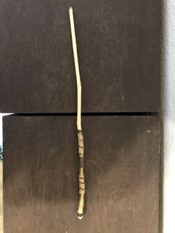 Hand made wizard wand with real crystals