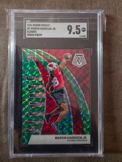 Marvin Harrison Jr rookie card in a 9.5 SGC slab