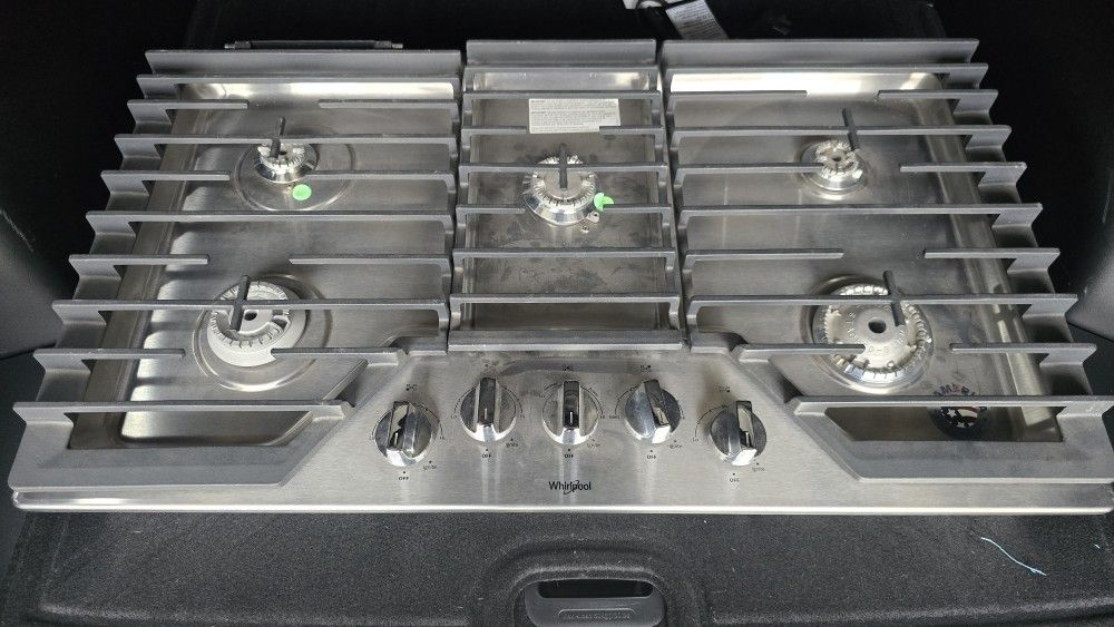 36" Whirlpool Gas Top. - NEW