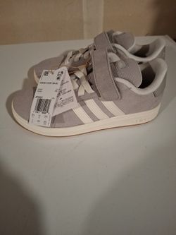 Adidas Boys Grand Court '00s Sneaker Gray Size 2