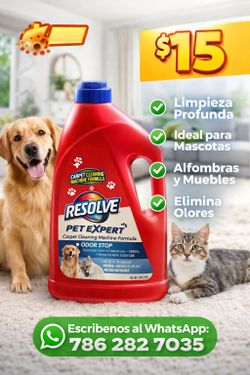 Resver para limpiar los muebles los pisos en casa si tienen mascotas es buen producto