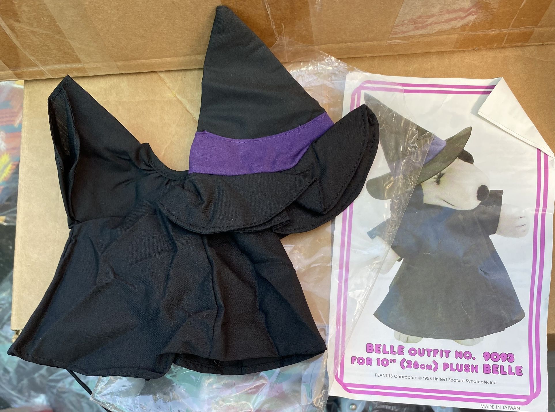 New VTG 10” Snoopy Belle Or Doll Halloween Witch Outfit