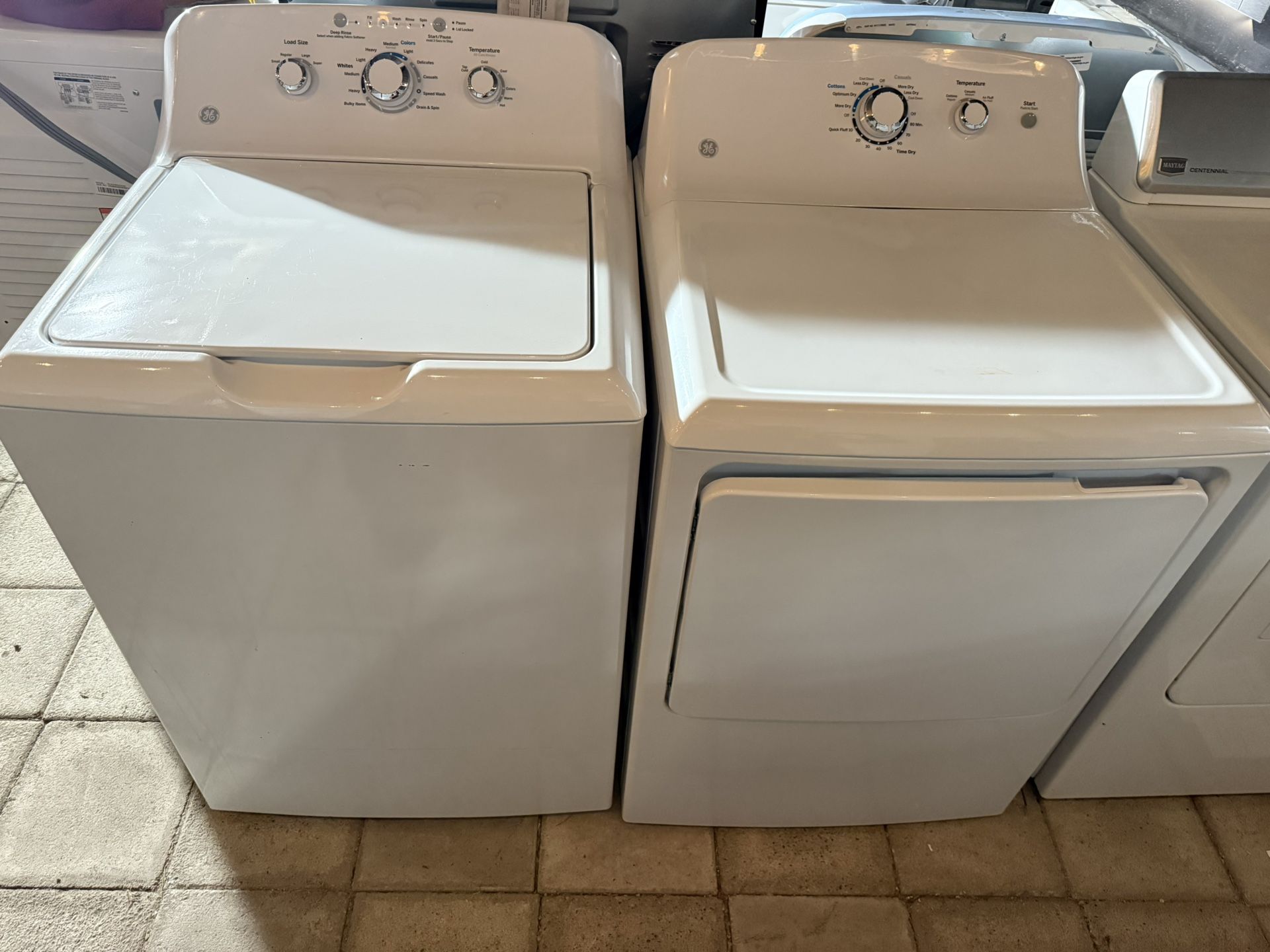 GE Washer And Electric Dryer
