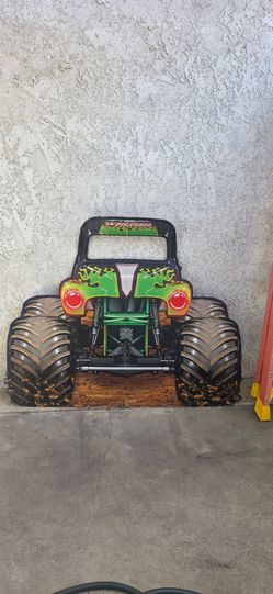 Monster Jam grave digger carboard stand in