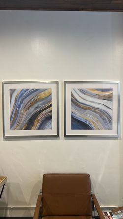 2 framed artwork pieces