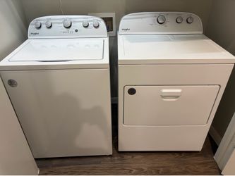 Whirlpool washer and dryer