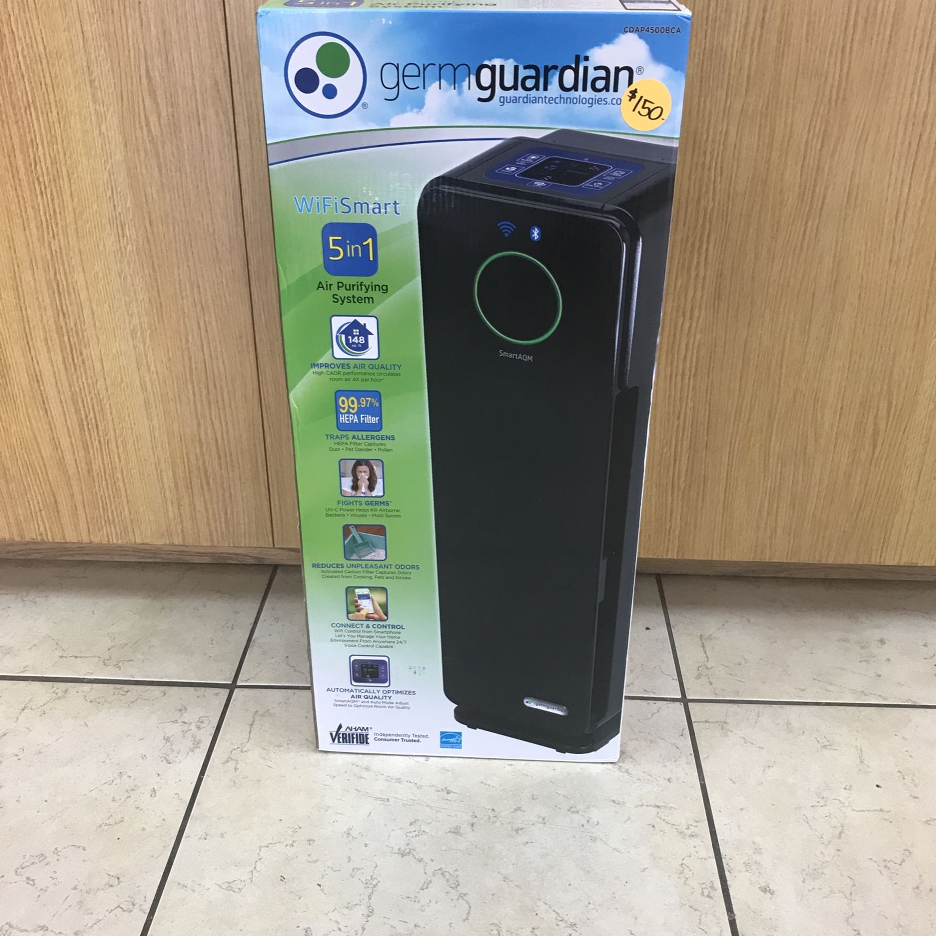 GERMGUARDIAN WIFI SMART AIR PURIFYING SYSTEM .