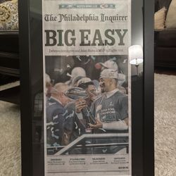 Eagles Super Bowl LIX Newspaper Framed Front Page
