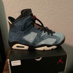 Jordan 6 washed denim size 9