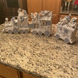 Lincolnshire blue white Christmas Santas train