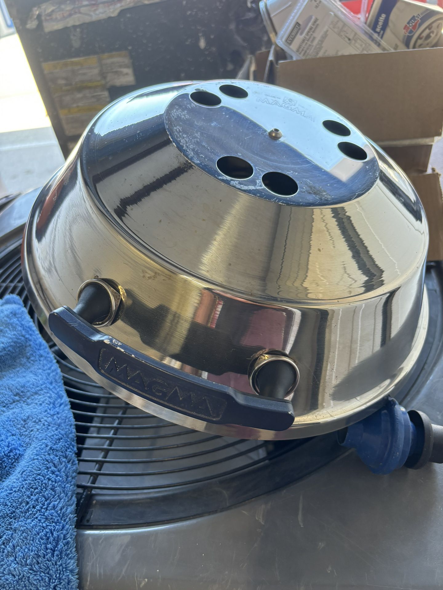 Magma Party Size Marine Kettle Charcoal Grill