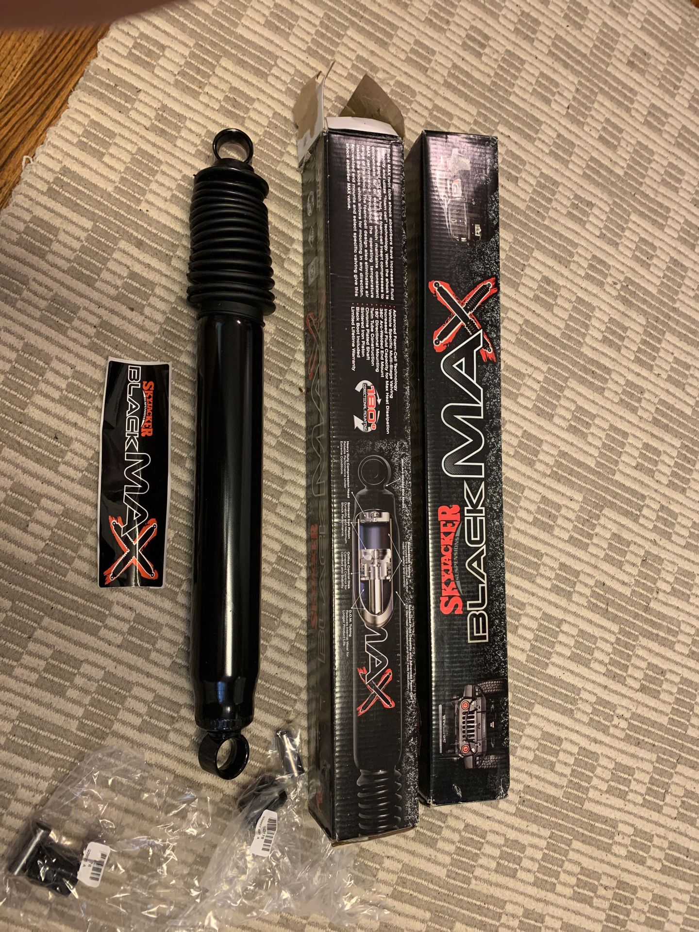 Sky Jacker black max rear shocks